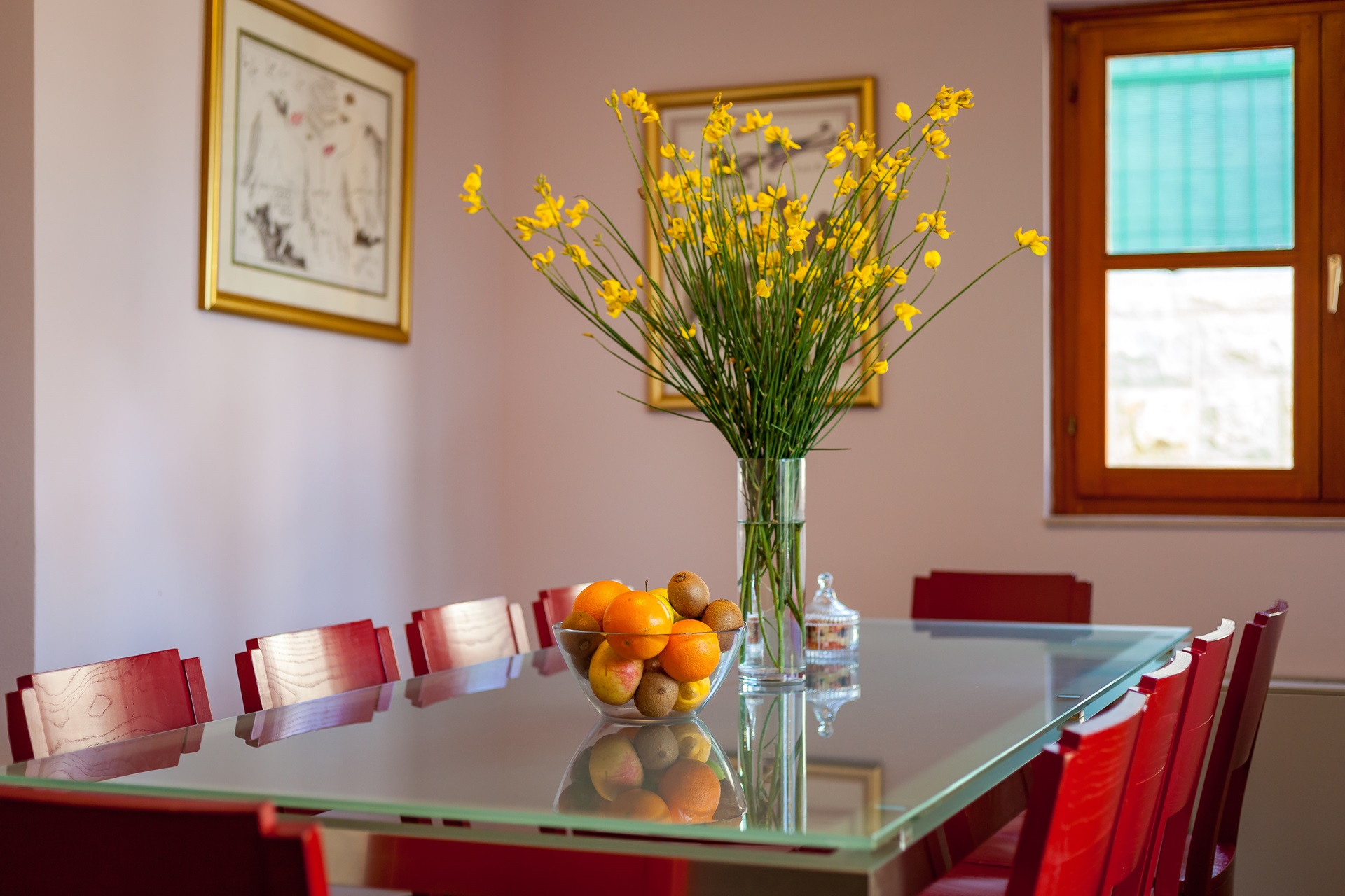Dining room in a villa on Hvar