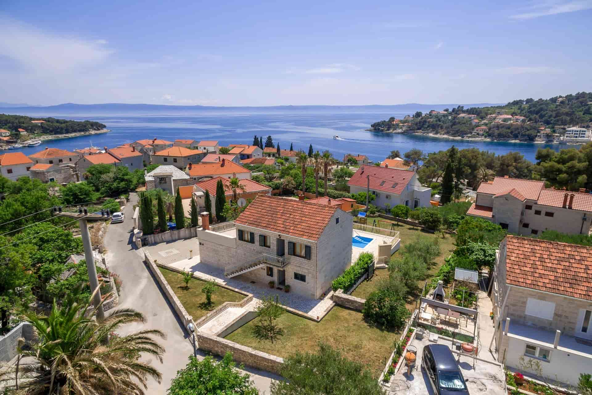 Mediterranean villa with pool near the beach