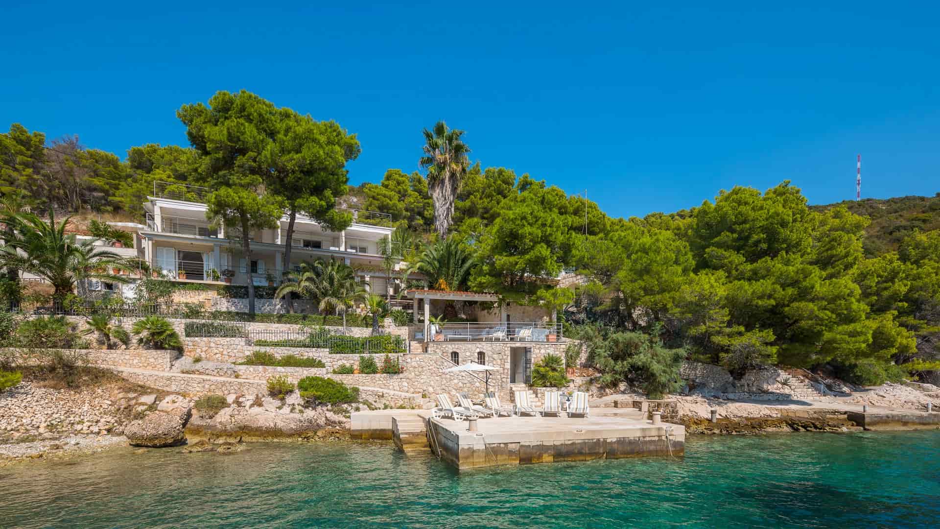 Luxury beach villa, with a stunning view