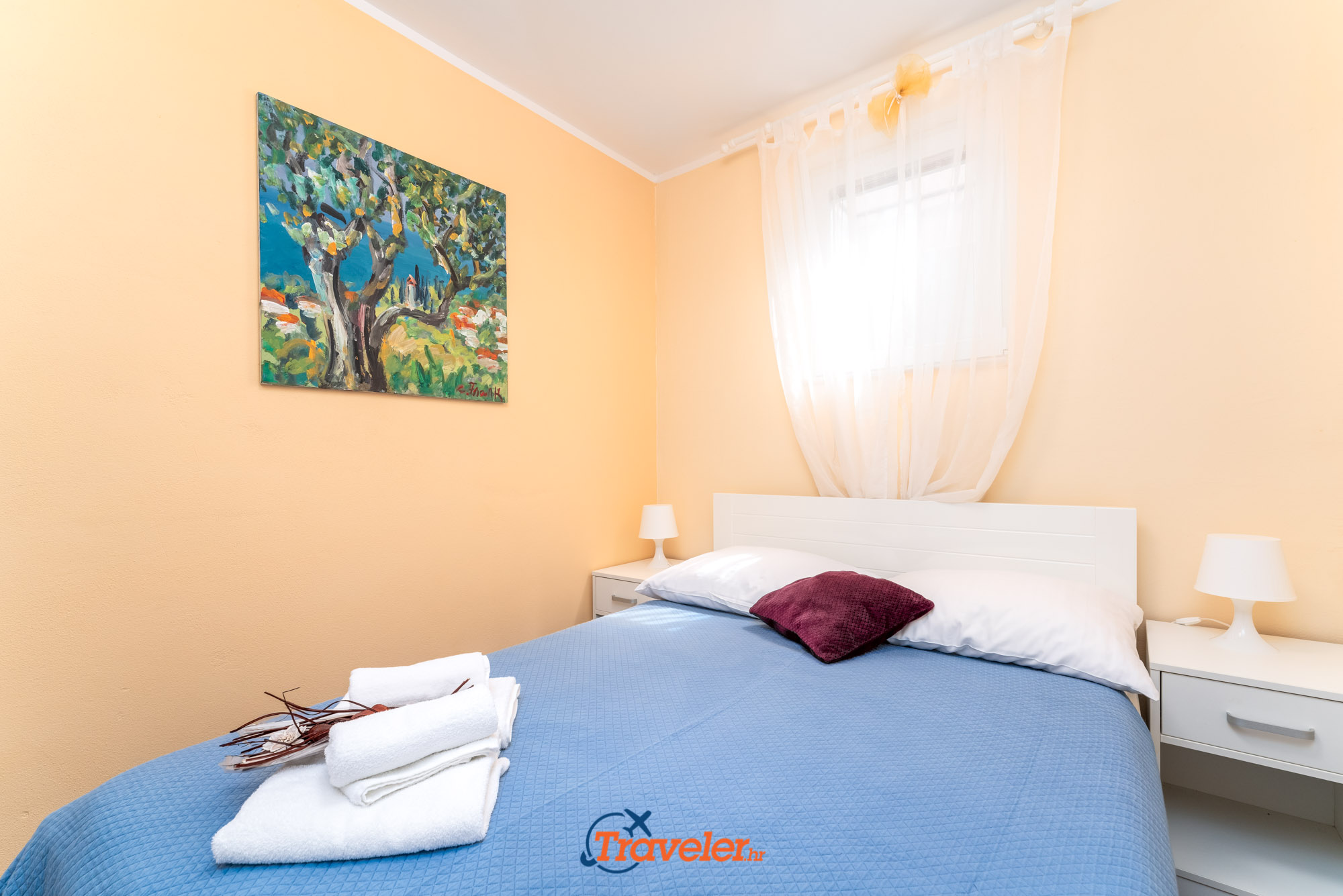 Bedroom in Villa for rent Klimno