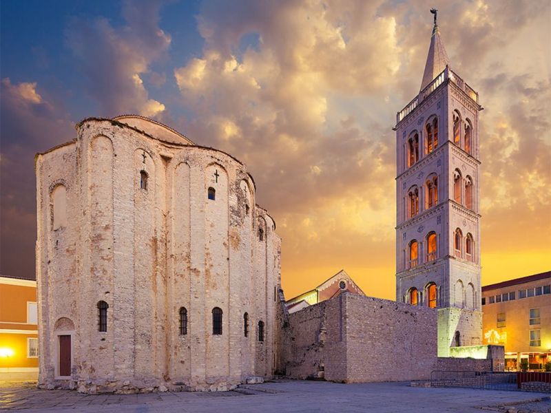 Ferienvilla mit Pool in Kroatien, Kirche St. Donat in Zadar